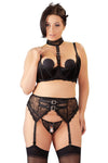 Cottelli Curves Black Lingerie Set (L, XL, 2XL) | Angel Clothing