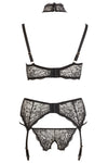 Cottelli Curves Black Lingerie Set (L, XL, 2XL) | Angel Clothing