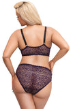 Cottelli Curves Purple Set | Angel Clothing
