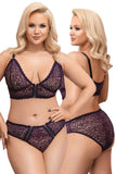 Cottelli Curves Purple Set | Angel Clothing