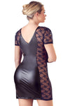 Cottelli Curves Wetlook Lace Dress | Angel Clothing