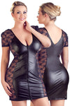 Cottelli Curves Wetlook Lace Dress (XL)