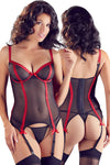 Cottelli Lingerie Black/Red Basque (M)