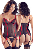 Cottelli Lingerie Black/Red Basque (M)