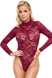 Cottelli Lingerie Bordeaux Body | Angel Clothing