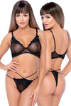 Cottelli Lingerie Bra and Rio String Set