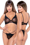 Cottelli Lingerie Bra and Rio String Set