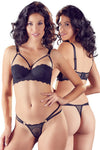 Cottelli Lingerie Bra and String (M, L)