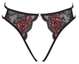 Cottelli Lingerie Black Red Briefs | Angel Clothing