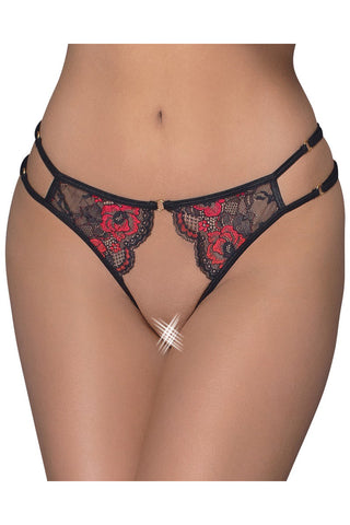 Cottelli Lingerie Black Red Briefs | Angel Clothing