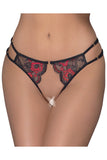 Cottelli Lingerie Black Red Briefs | Angel Clothing