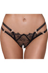 Cottelli Lingerie Rhinestone Crotchless String | Angel Clothing