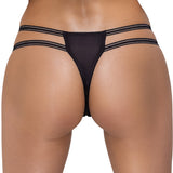 Cottelli Lingerie Rhinestone Crotchless String | Angel Clothing