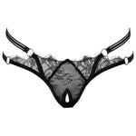 Cottelli Lingerie Rhinestone Crotchless String | Angel Clothing