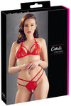 Cottelli Lingerie Lace Set Red | Angel Clothing