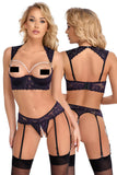 Cottelli Lingerie Longline Shelf Bra Set | Angel Clothing