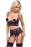 Cottelli Lingerie Longline Shelf Bra Set | Angel Clothing