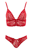 Cottelli Lingerie Red Bra and Briefs (XL) | Angel Clothing