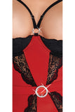 Cottelli Lingerie Red Cami Suspender | Angel Clothing