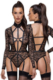 Cottelli Lingerie Strap Lace Body | Angel Clothing