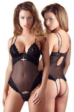 Cottelli Lingerie Rhinestone String Body | Angel Clothing
