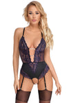 Cottelli Lingerie Super Seductive Purple Body | Angel Clothing