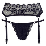 Cottelli Lingerie Suspend Belt and String Set (S) | Angel Clothing