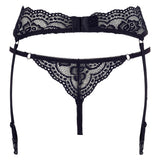 Cottelli Lingerie Suspend Belt and String Set (S) | Angel Clothing