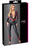 Cottelli Party Black Red Jumpsuit | Angel Clothing