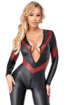 Cottelli Party Black Red Jumpsuit | Angel Clothing