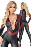 Cottelli Party Black Red Jumpsuit | Angel Clothing