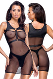 Cottelli Party Net Mini Dress | Angel Clothing