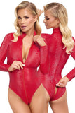 Cottelli Party Red Snakeskin Look Body | Angel Clothing