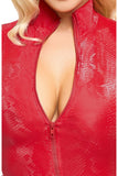 Cottelli Party Red Snakeskin Look Dress | Angel Clothing