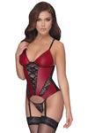 Cottelli Lingerie Red Basque | Angel Clothing
