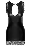 Cottelli Party Black Wetlook Dress | Angel Clothing