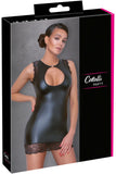 Cottelli Party Black Wetlook Dress | Angel Clothing