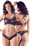 Cottelli Lingerie Black Lingerie Set