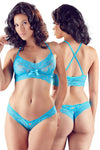 Cottelli Lingerie Blue Lingerie Set (L/XL)