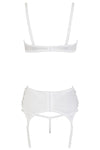 Cottelli Lingerie White Suspender Set | Angel Clothing