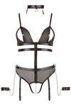 Cottelli Bondage Crotchless Body with Chains | Angel Clothing