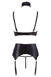 Cottelli Lingerie Wetlook Suspender Set | Angel Clothing