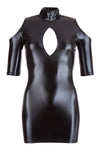 Cottelli Party Cold Shoulder Wetlook Mini Dress | Angel Clothing