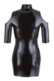 Cottelli Party Cold Shoulder Wetlook Mini Dress | Angel Clothing