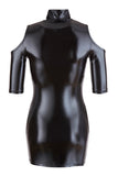 Cottelli Party Cold Shoulder Wetlook Mini Dress | Angel Clothing