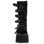 DemoniaCult DAMNED 225 Boots Black Velvet | Angel Clothing