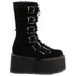 DemoniaCult DAMNED 225 Boots Black Velvet | Angel Clothing