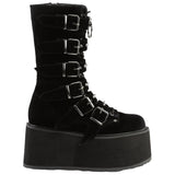 DemoniaCult DAMNED 225 Boots Black Velvet | Angel Clothing
