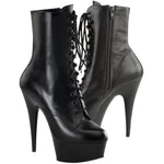 Pleaser DELIGHT-1020 Boots Leather | Angel Clothing