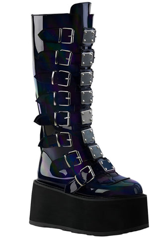 DemoniaCult DAMNED-318 Boots Hologram | Angel Clothing